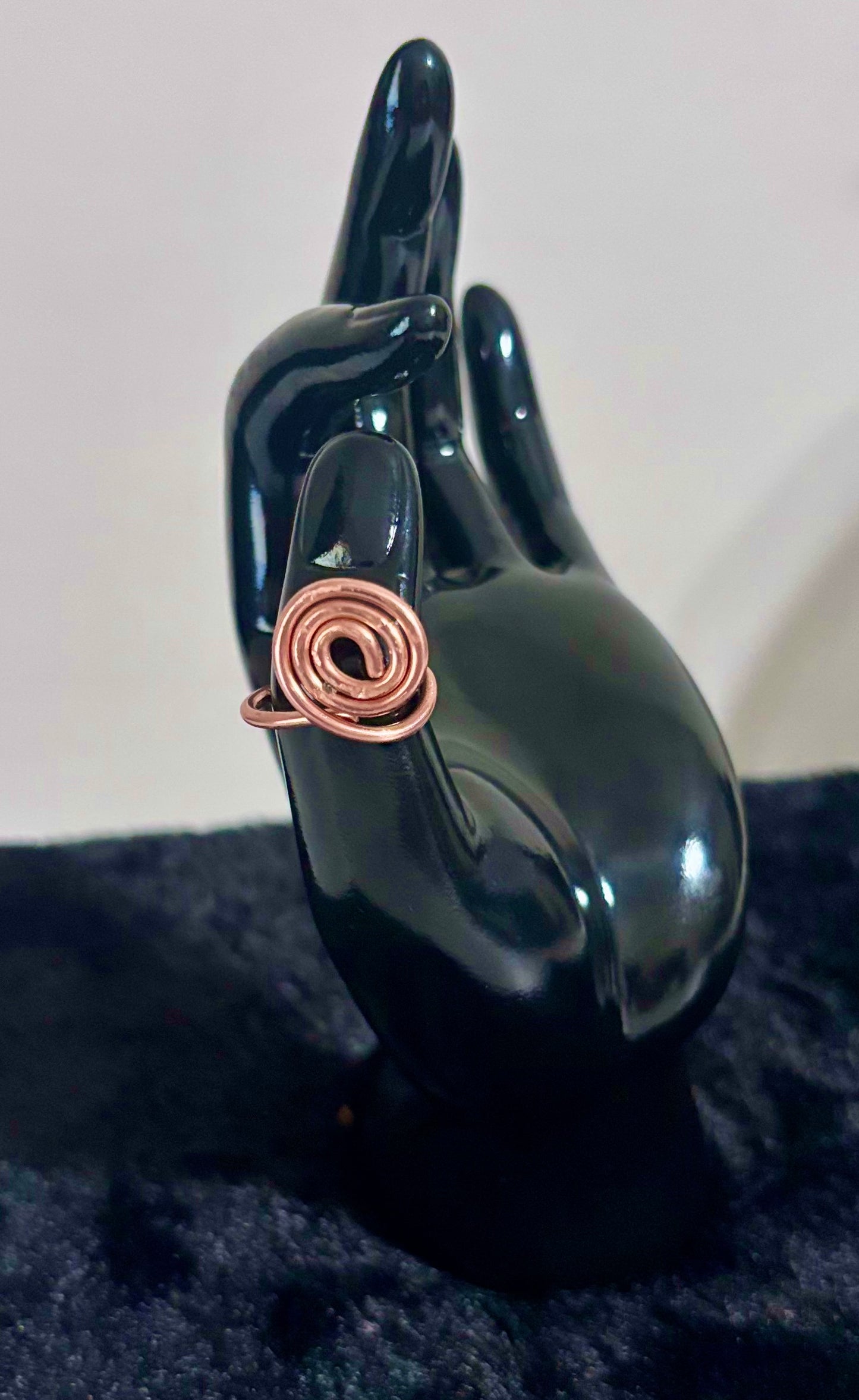 Spiral Copper Rings