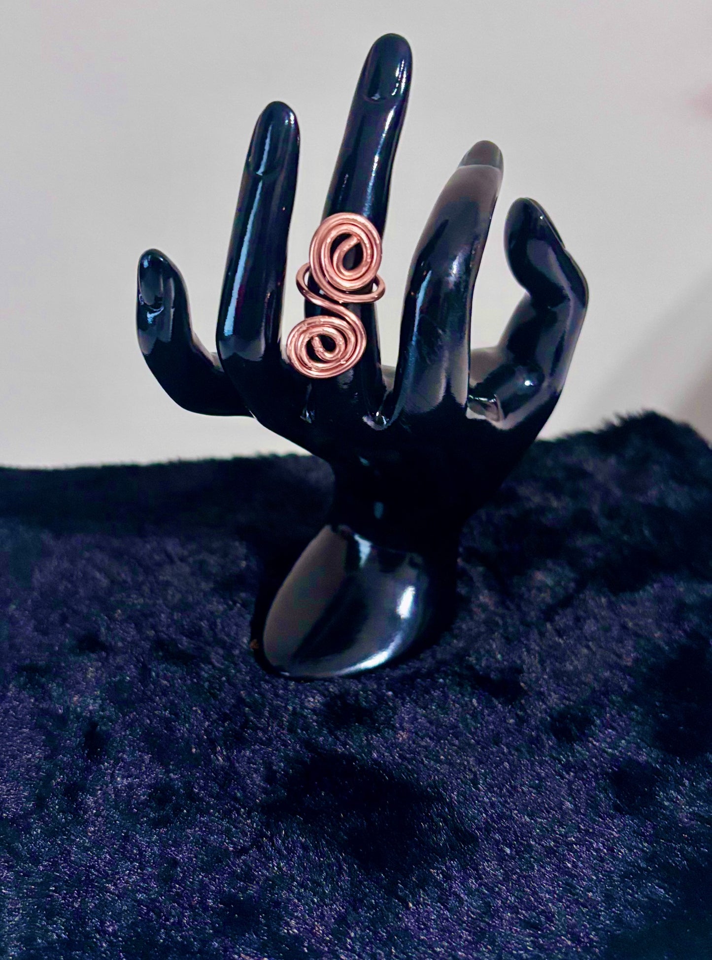 Spiral Copper Rings