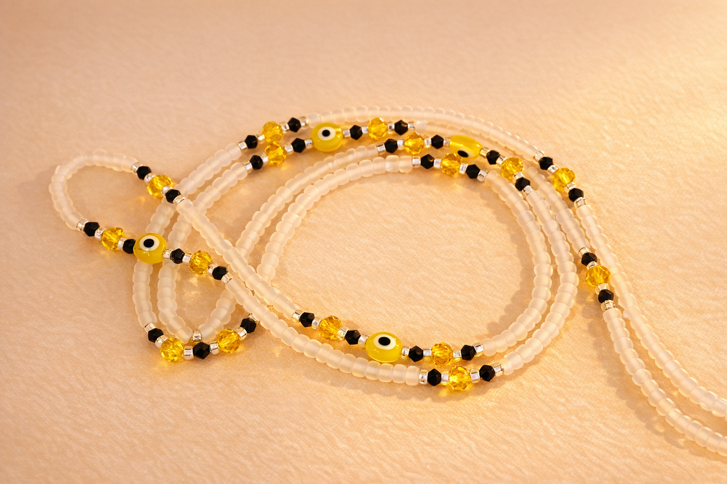 💛 Solar Protection Evil Eye Waistbeads