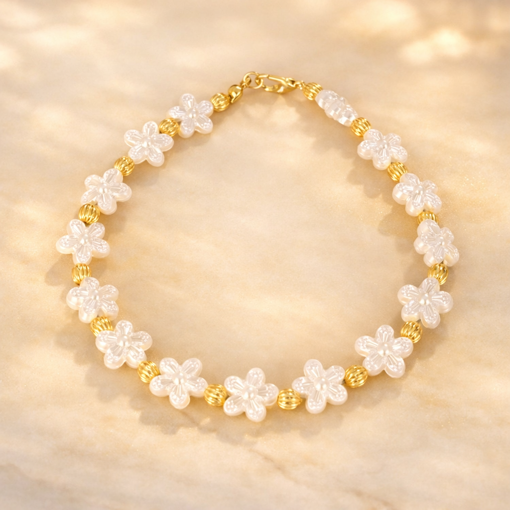 Petal Halo anklet